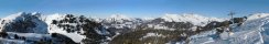 Ski slopes in Bretaye (Swiss french Alps)