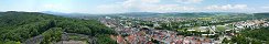 The City of Trencn from the Castle (Slovak Republic)