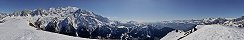 Mont Blanc range from Aiguillette du Brévent (Haute-Savoie, France)