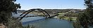 Bridge over Colorado River near Austin (Texas, USA)