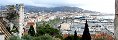 Cannes City and Marina from Castre Castle (South of France)