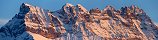Dents du Midi at Sunset from Aigle (Canton of Vaud, Switzerland)