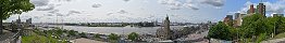 St. Pauli Landing Stages on the Elbe (Hamburg, Germany)