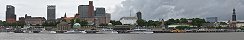 Hamburg Skyline and the Elbe River (Germany)