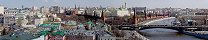 The Kremlin from Cathedral of Christ the Saviour (Moscow, Russia)