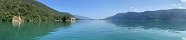 Bourget Lake and Hautecombe Abbey (Savoie, France)
