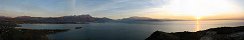 Sunrise on Garda Lake from Manerba's Rock (Brescia, Italy)