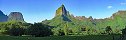 The Rock Cathedrals on Moorea Island (French Polynesia)