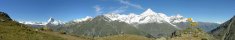 View from Ober Sattla (Zermatt area, Switzerland)