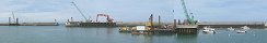 Renforcement des m�les du port (Port-en-Bessin-Huppain, Calvados, France)
