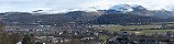 Stirling and Wallace Monument from Stirling Castle (Scotland)